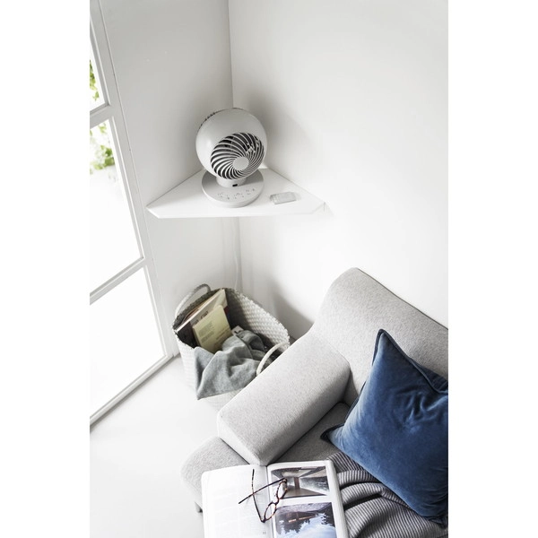 【smart】ウォールコーナーサーキュレーターラック スマート 石こうボード壁対応 ホワイト