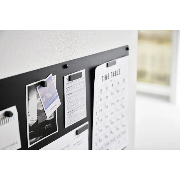 【tower】ウォールプリントスチールパネル タワー L 石こうボード壁対応 ブラック