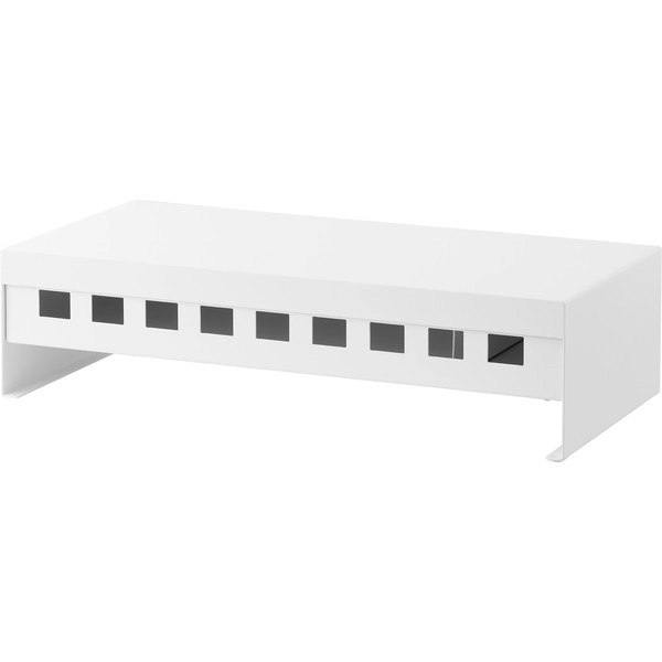 【tower】ゲームコントローラーも入る引き出し付きモニター台 タワー ホワイト