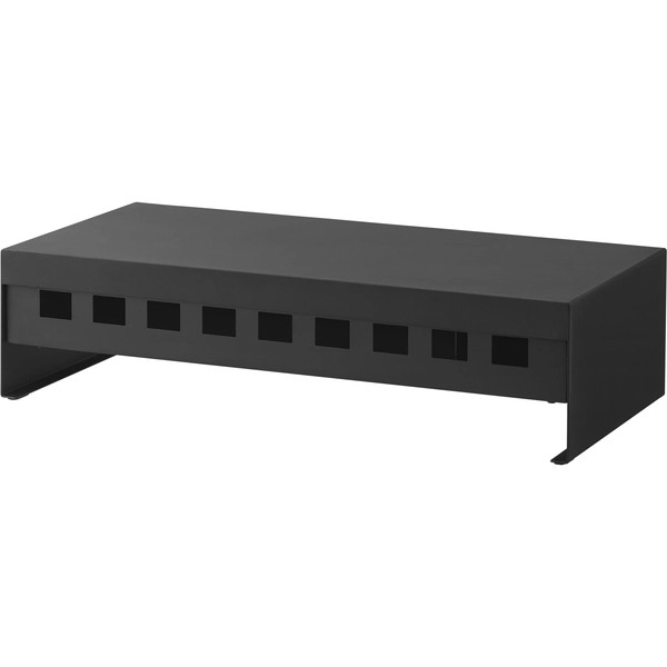 【tower】ゲームコントローラーも入る引き出し付きモニター台 タワー ブラック