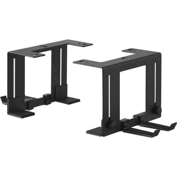 【smart】可動式デスク下ゲーム機ホルダー スマート ブラック