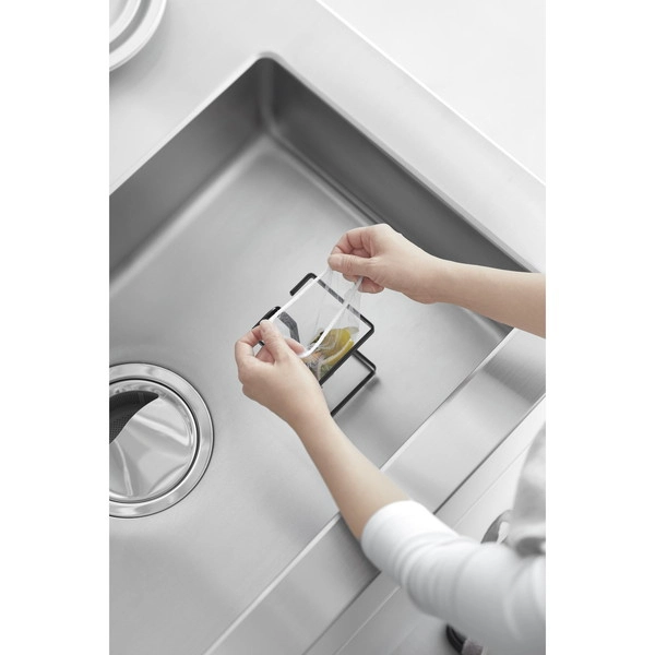 【tower】コーナーに置ける水切りネットホルダー タワー スクエア ブラック