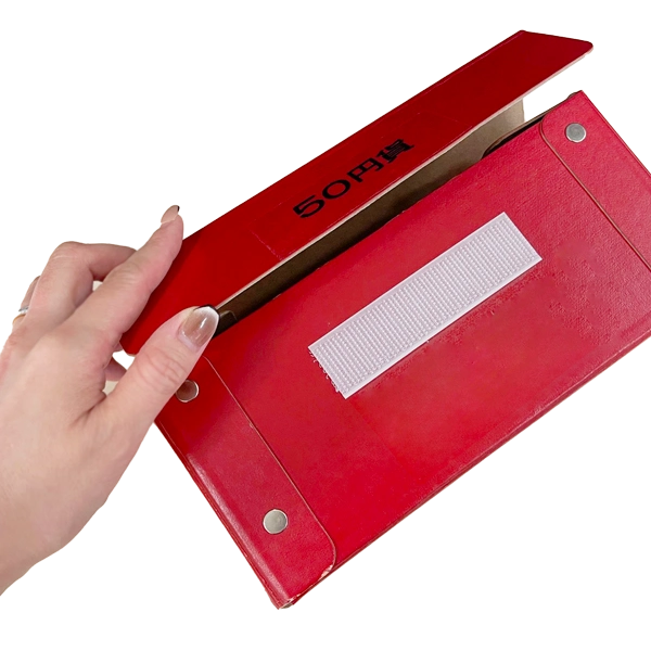 折りたたみ式コインボックス 50円 (赤) 10個セット