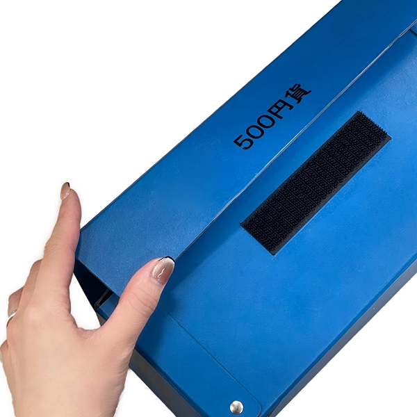 折りたたみ式コインボックス 500円 (バイカラー・クラッド貨/青) 10個セット