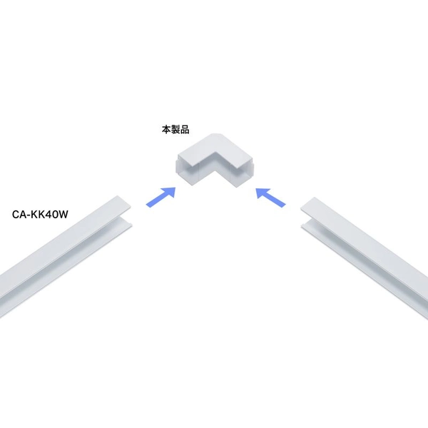 配線ダクト (内外L型・ホワイト) CA-KK40DR