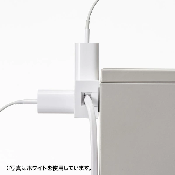 電源タップ 2P 10個口 強力ネオジムマグネット シャッター付 TAP-2210-1BK