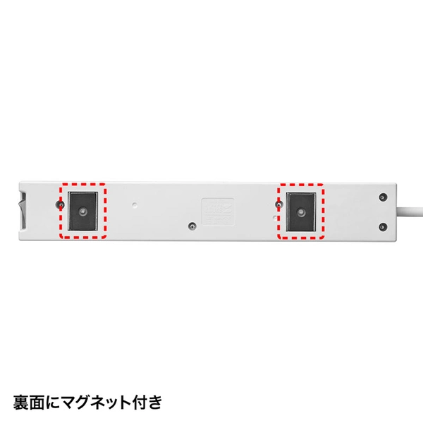 電源タップ (3P・7個口・2m) TAP-F37-2KSR