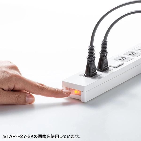 電源タップ (3P・7個口・3m) TAP-F37-3KR