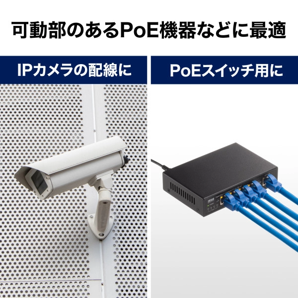 カテゴリ6Aハンダ産業用LANケーブル KB-H6A-20NV