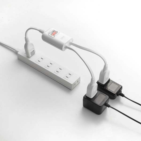 一括集中スイッチ付き電源延長コード ホワイト TAP-EX2SWW