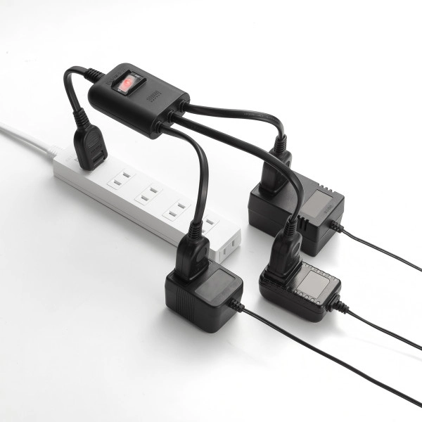 一括集中スイッチ付き電源延長コード ブラック TAP-EX3SWBK