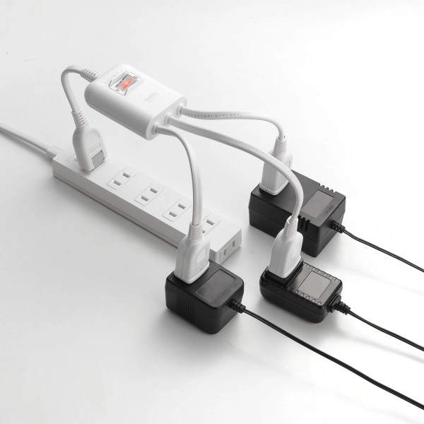 一括集中スイッチ付き電源延長コード ホワイト TAP-EX3SWW