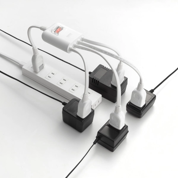 一括集中スイッチ付き電源延長コード ホワイト TAP-EX4SWW