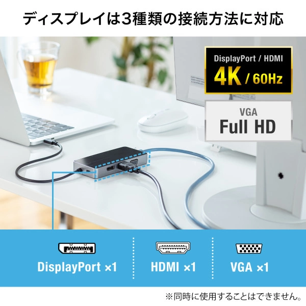 USB Type-C ドッキングステーション USB-DKM2BK