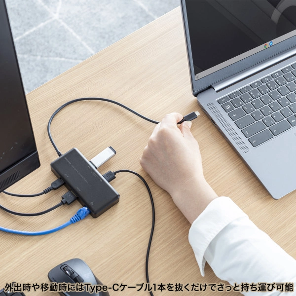 USB Type-C ドッキングステーション USB-DKM7BK
