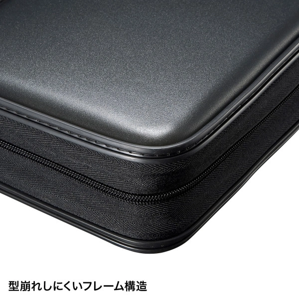 ブルーレイディスク対応セミハードケース（160枚収納・ブラック） FCD-WLBD160BK