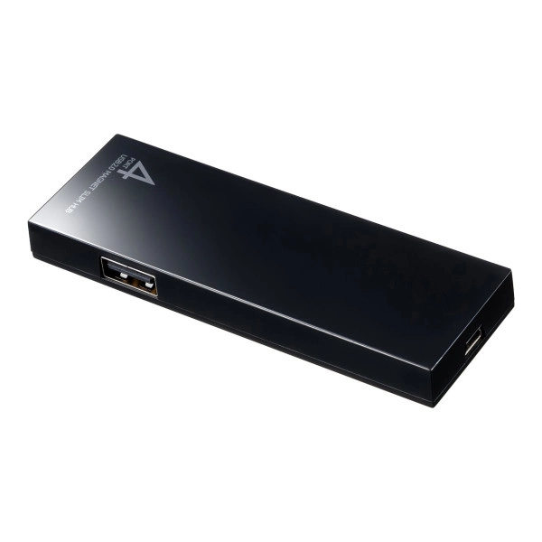 磁石付きスリム4ポートUSB2.0ハブ USB-2H401BKN