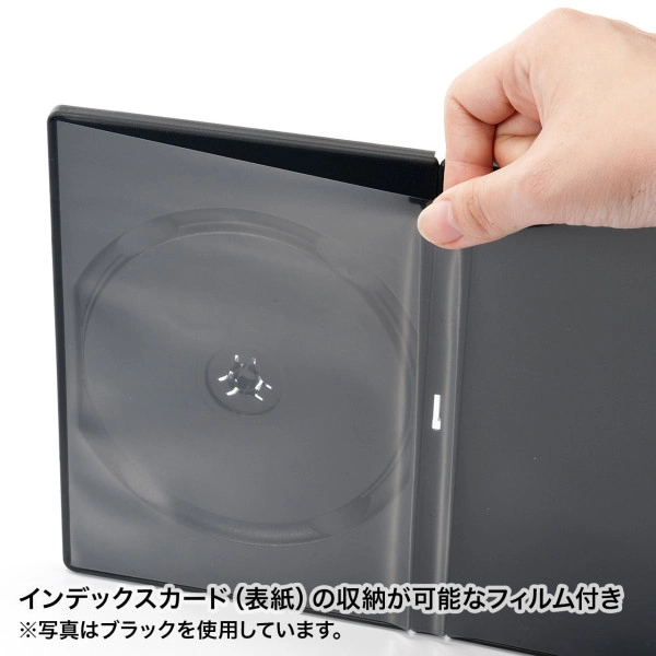 DVDトールケース（1枚収納・10枚セット・クリア） DVD-TN1-10CLN