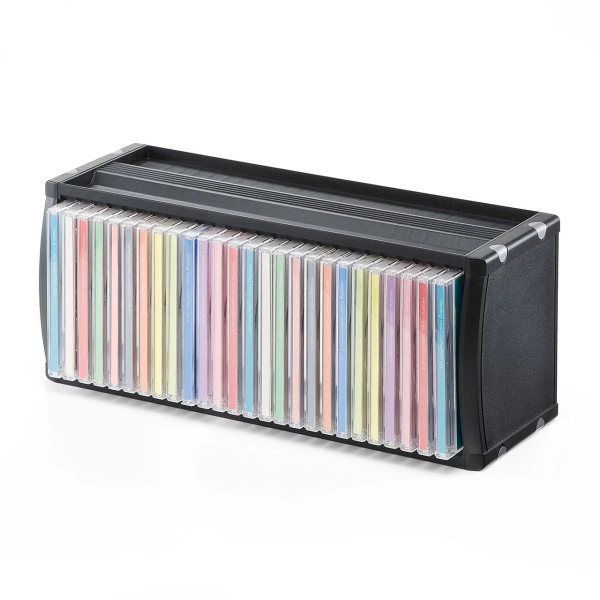 組立て式CDラック（ブラック） FCD-CB26BK