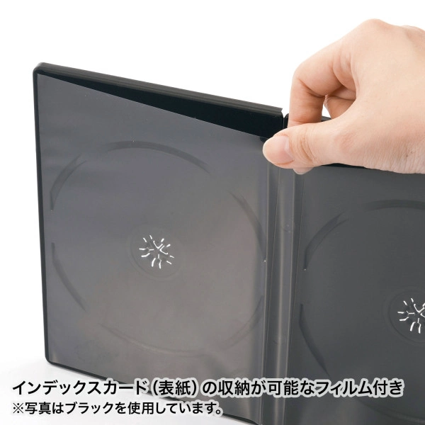 DVDトールケース（6枚収納・3枚セット・クリア） DVD-TN6-03CLN