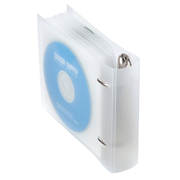 リングファイルケース（24枚収納・クリア） FCD-RG24CLN