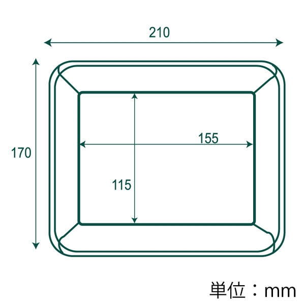 【HEIKO】食品容器 クラフトフードトレー 17x21 50枚