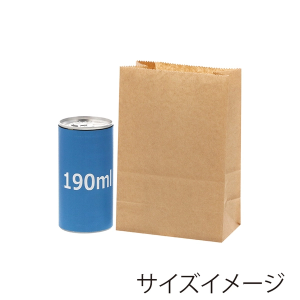 【HEIKO】NF(ノンフッ素)耐油角底袋 11-6 未晒無地 100枚