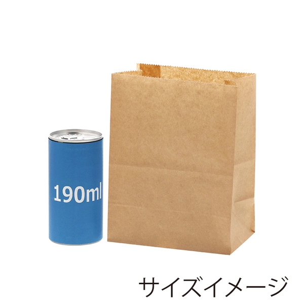 【HEIKO】NF(ノンフッ素)耐油角底袋 13-8 未晒無地 100枚