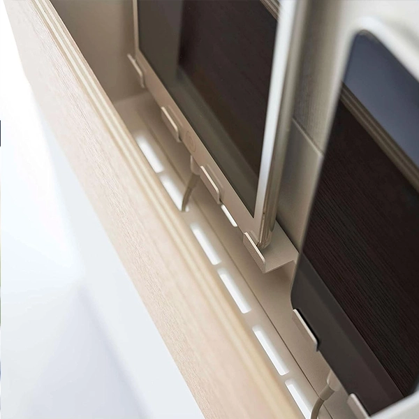 【RIN】石こうボード壁対応 タブレット&リモコンホルダー リン (ナチュラル)