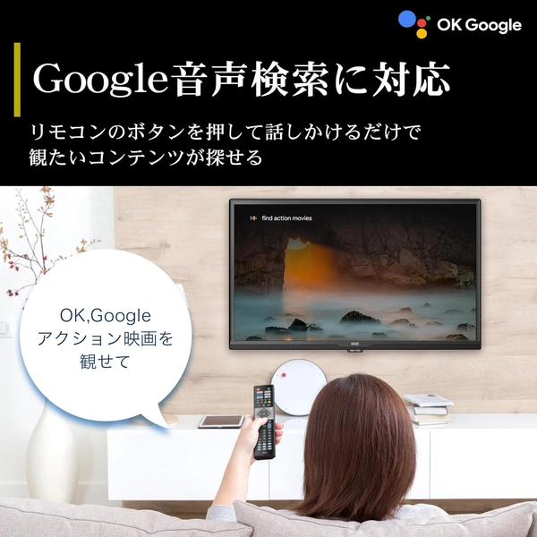FFF IRIE Google TV搭載 24V型 スマートテレビ FFF-TV24WG