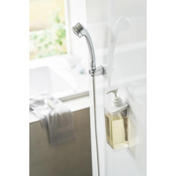 【MIST】たっぷり洗剤が出るマグネットディスペンサー ミスト シャンプー ホワイト