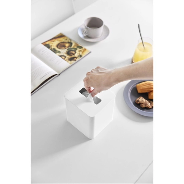 【tower】コンパクトティッシュケース タワー スクエア ホワイト