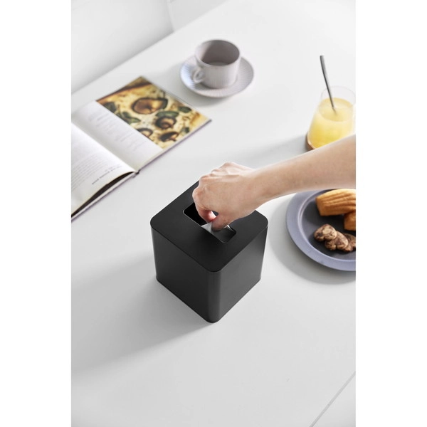 【tower】コンパクトティッシュケース タワー スクエア ブラック