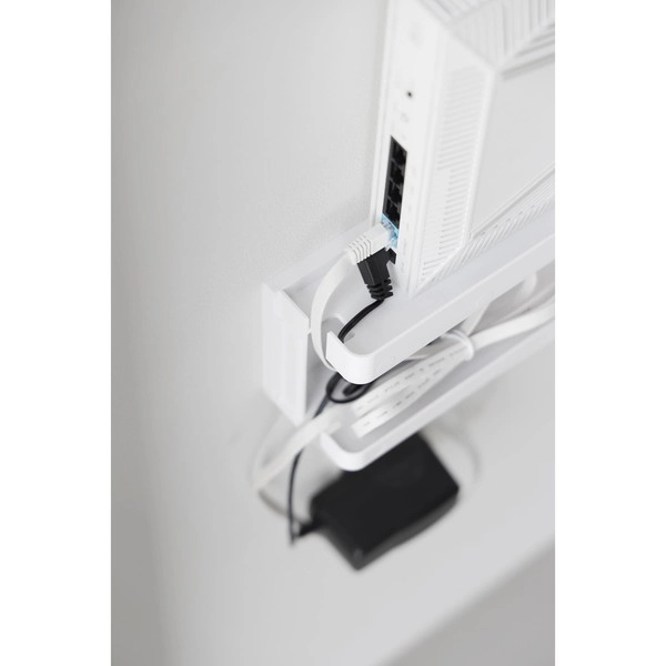 【tower】ウォール隠せるルーター収納 タワー Sサイズ 石こうボード壁対応 ホワイト