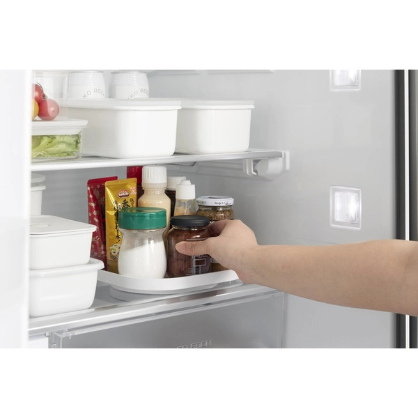 【Plate】回転式収納トレー プレート ホワイト