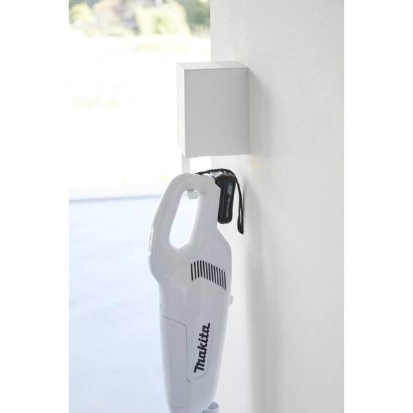 【tower】ウォール収納付きコードレスクリーナーホルダー タワー 石こうボード壁対応 ホワイト