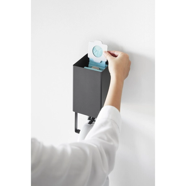 【tower】ウォール収納付きコードレスクリーナーホルダー タワー 石こうボード壁対応 ブラック