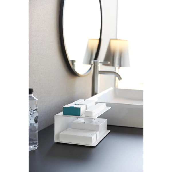 【tower】アメニティー収納 タワー 2段 ホワイト