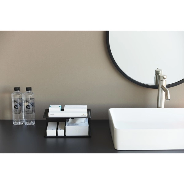 【tower】アメニティー収納 タワー 2段 ブラック