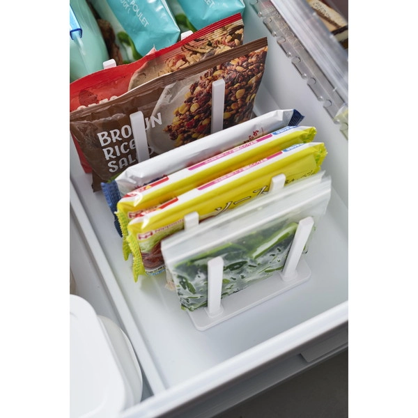 【tower】冷凍庫中仕切り調節収納スタンド タワー W27 ホワイト