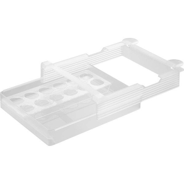 【tower】冷蔵庫中棚下高さ調節卵ラック タワー L ホワイト