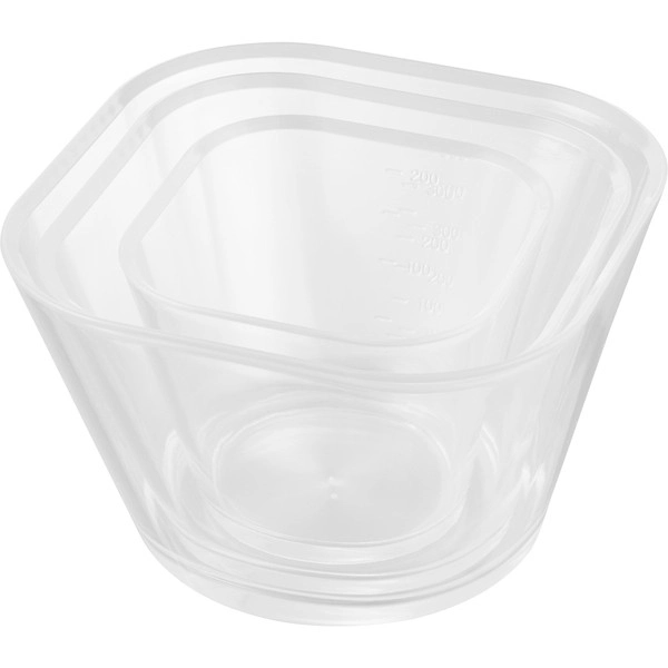 【tower】電子レンジ対応洗いやすい下ごしらえボウル タワー SML3点セット クリア