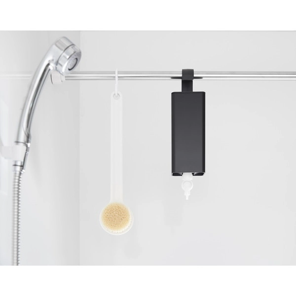 【tower】引っ掛けバスルーム詰め替えパウチディスペンサー収納ホルダー タワー S ブラック