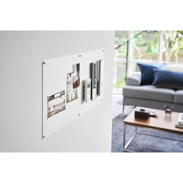 【tower】ウォールプリントスチールパネル タワー L 石こうボード壁対応 ホワイト