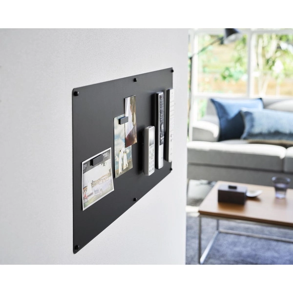 【tower】ウォールプリントスチールパネル タワー L 石こうボード壁対応 ブラック