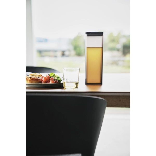 【tower】水はね防止フィルター付き両方から注げる冷水筒 タワー ブラック