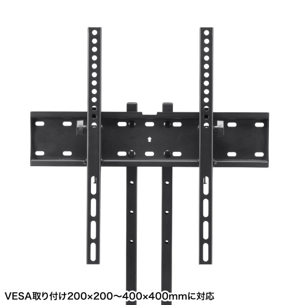 34～55型対応ロータイプディスプレイスタンド(ブラック) CR-PL60BK