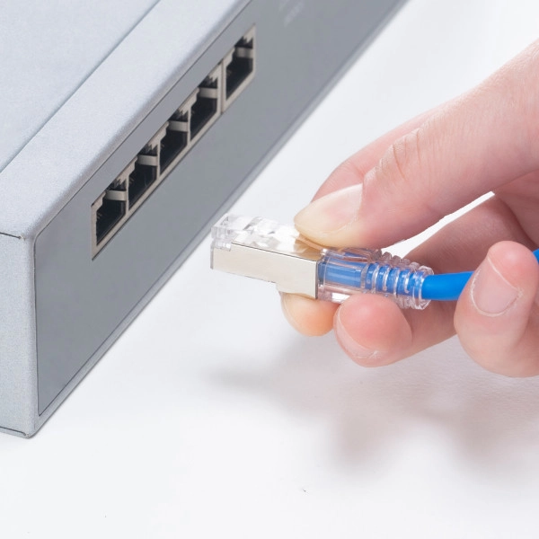 カテゴリ7LANケーブル(スリム、やわらか、ツメ折れ防止コネクタ) ブルー KB-SL7YS-05BL