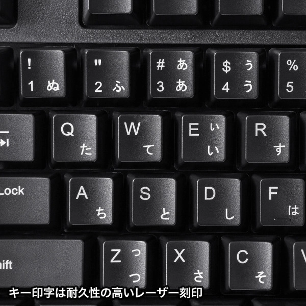 日本語109キーボード ブラック SKB-109PBK