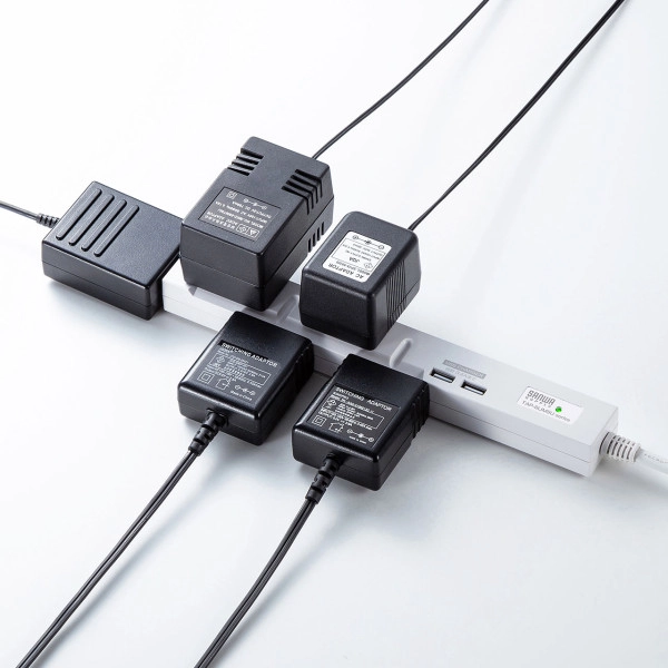 スリムタップUSB充電機能付き TAP-SLIM5U-1